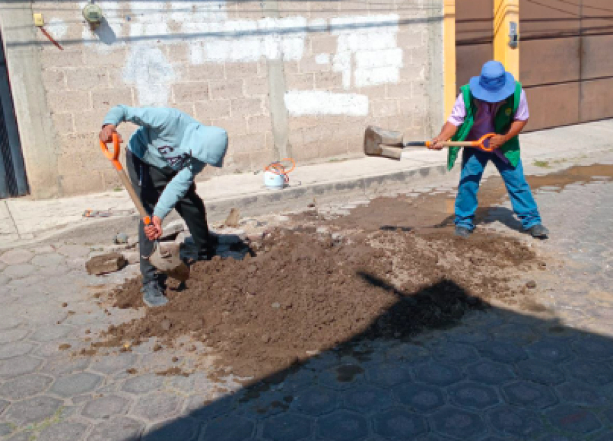 CAPAMH realiza trabajos de reparación de fugas en San Sebastián y Santa Anita