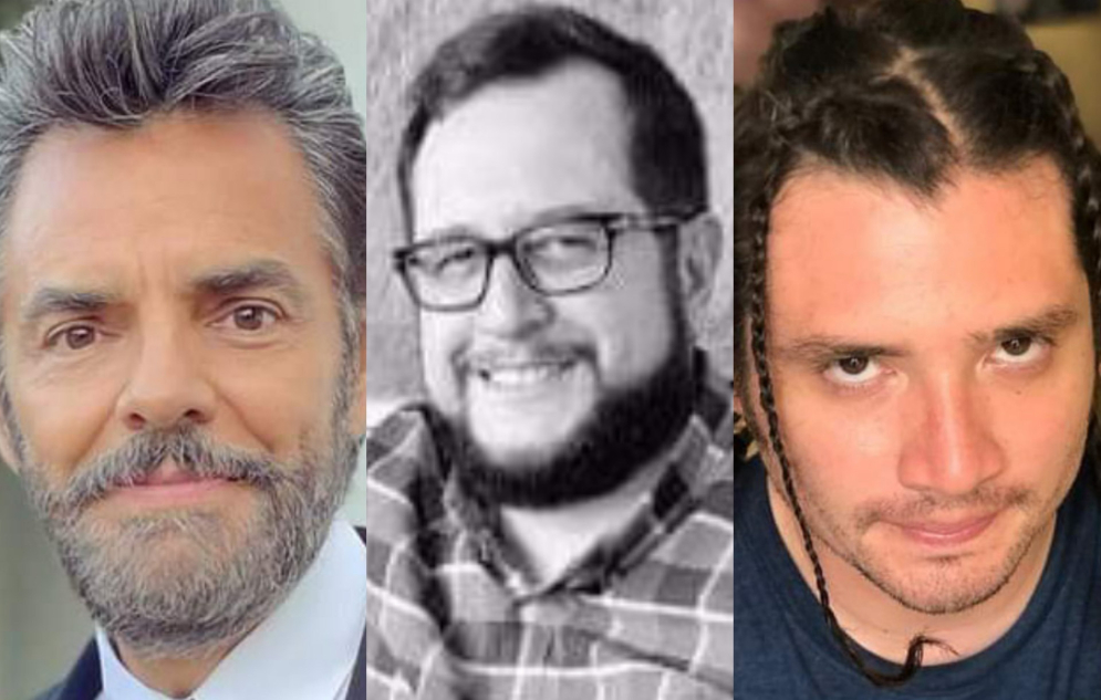 Eugenio Derbez, José Ramón López Beltrán y Rubén Albarrán 