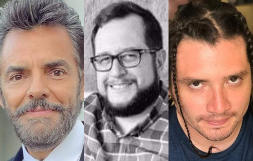 Eugenio Derbez, José Ramón López Beltrán y Rubén Albarrán