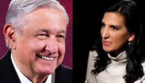 Andrés Manuel López Obrador y Kenia López Rabadán