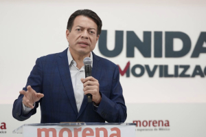 Mario Delgado califica como “farsa” la manifestación en defensa del INE; acusa a convocantes de ser de “derecha”