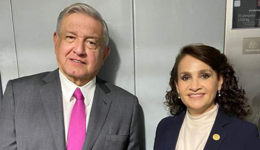 Andrés Manuel López Obrador y Dolores Padierna