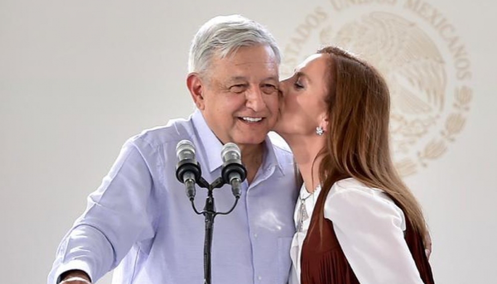 AMLO y Beatriz Gutiérrez