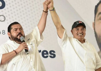 Candidato de Morena en Yucatán pide el voto para el candidato del PAN Renán Barrera