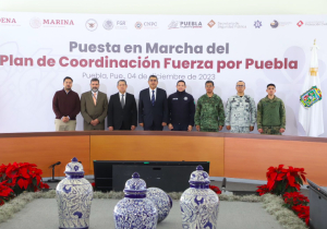 Sergio Salomón anuncia plan de coordinación de Seguridad; suma a la Marina a operativos
