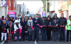 Inauguran la calle 13 de mayo en Granjas de Puebla