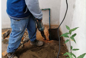 CAPAMH realiza trabajos de mantenimiento a la red de agua potable