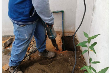 CAPAMH realiza trabajos de mantenimiento a la red de agua potable