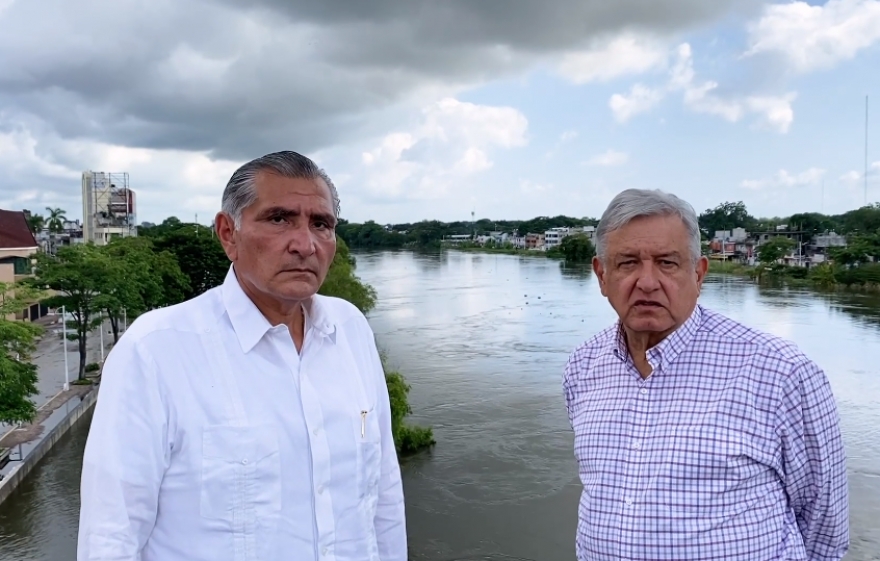 Adan Augusto y AMLO desde Tabasco